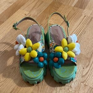 Betsey Johnson Puffy Floral Sandal